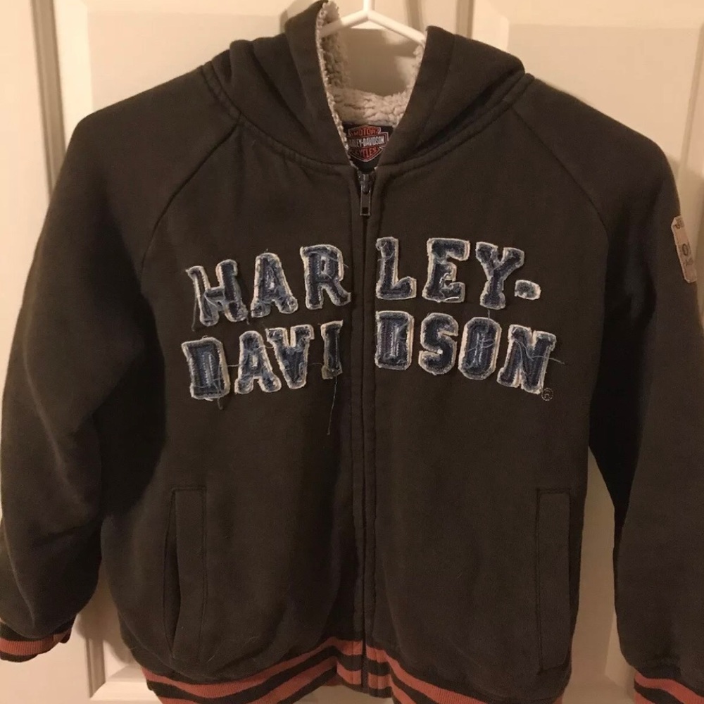 Harley Davidson boys 8/10 Sherpa jacket